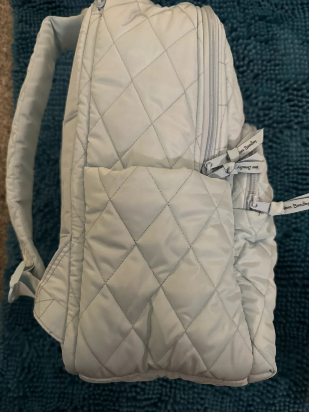 Vera Bradley Quilted Blue Backpack